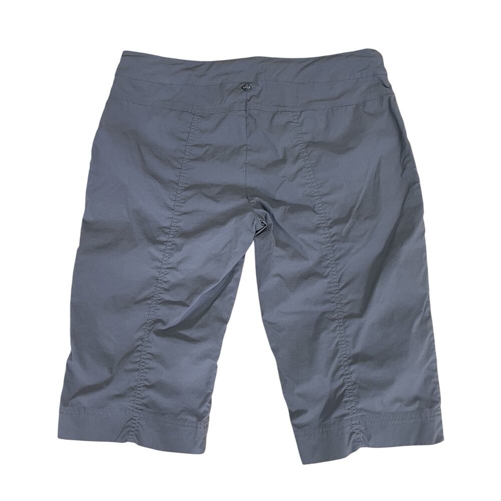 Prana Bliss Knickers Bermuda Shorts Bundle Gray Green Size Large Hiking Outdoors - Picture 3 of 12